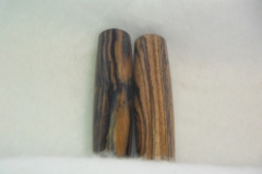 Bocote / As you can see this wood offers a nice contrast in it's grain. I have several pieces and have found it's relatively easy to come by at a moderate price as compared to a lot of other exotics.