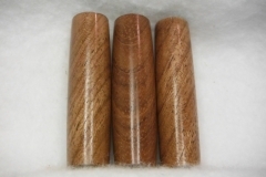 Jatoba / These are angle cut jatoba. I have a nice bit of it on hand. Some of it is rather straight grained, but I've angle cut it which as you can see adds interest and makes a nice piece.